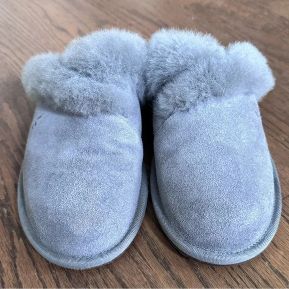 Koolaburra by UGG Milo Suede Leather Faux Fur House Shoes Slippers Size 8 - Picture 1 of 16